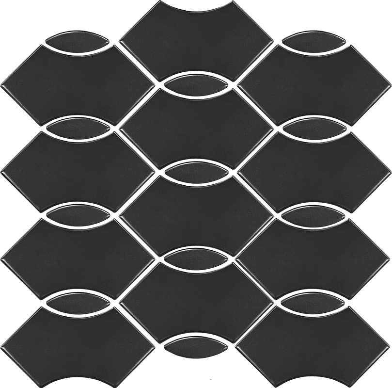 QDI Surfaces Wave 12" x 12" Porcelain Mosaic