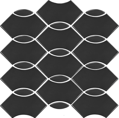 QDI Surfaces Wave 12" x 12" Porcelain Mosaic
