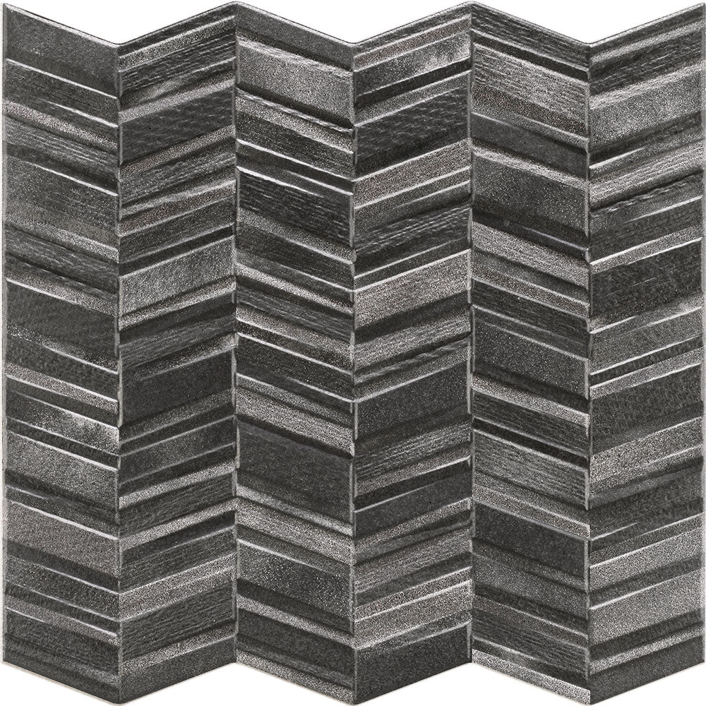 Tesoro Chevron 17" x 17" Porcelain Tile