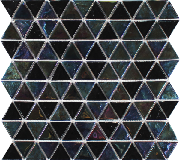 Tesoro Aquatica Triangle 11.75" x 11.75" Glass Mosaic