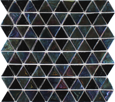 Tesoro Aquatica Triangle 11.75" x 11.75" Glass Mosaic