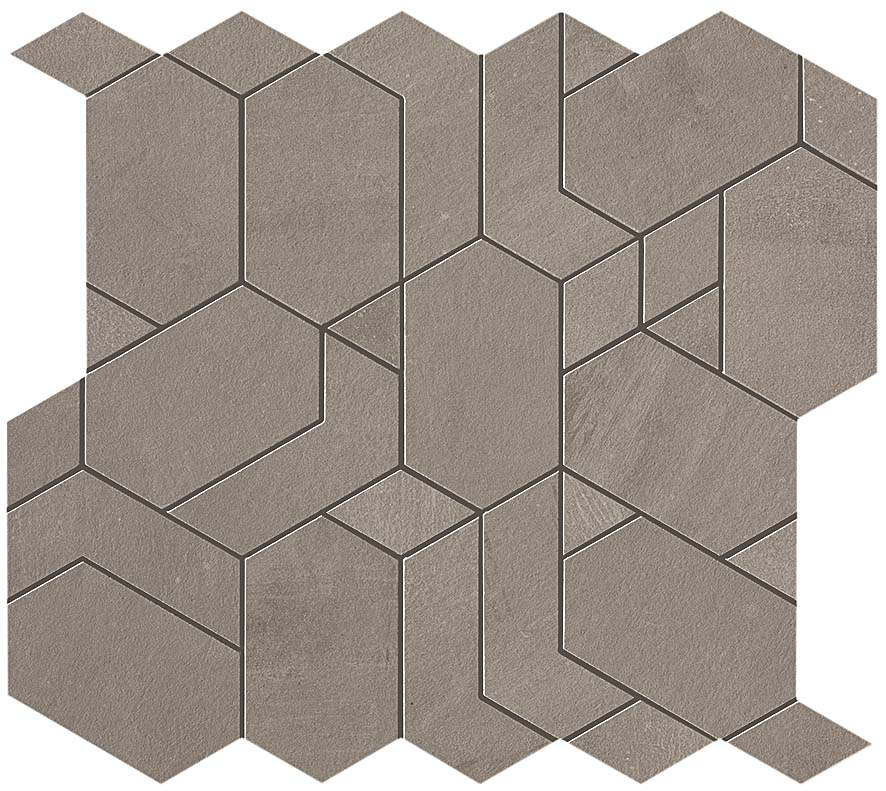 QDI Surfaces Boost Irregular 12" x 24" Porcelain Mosaic