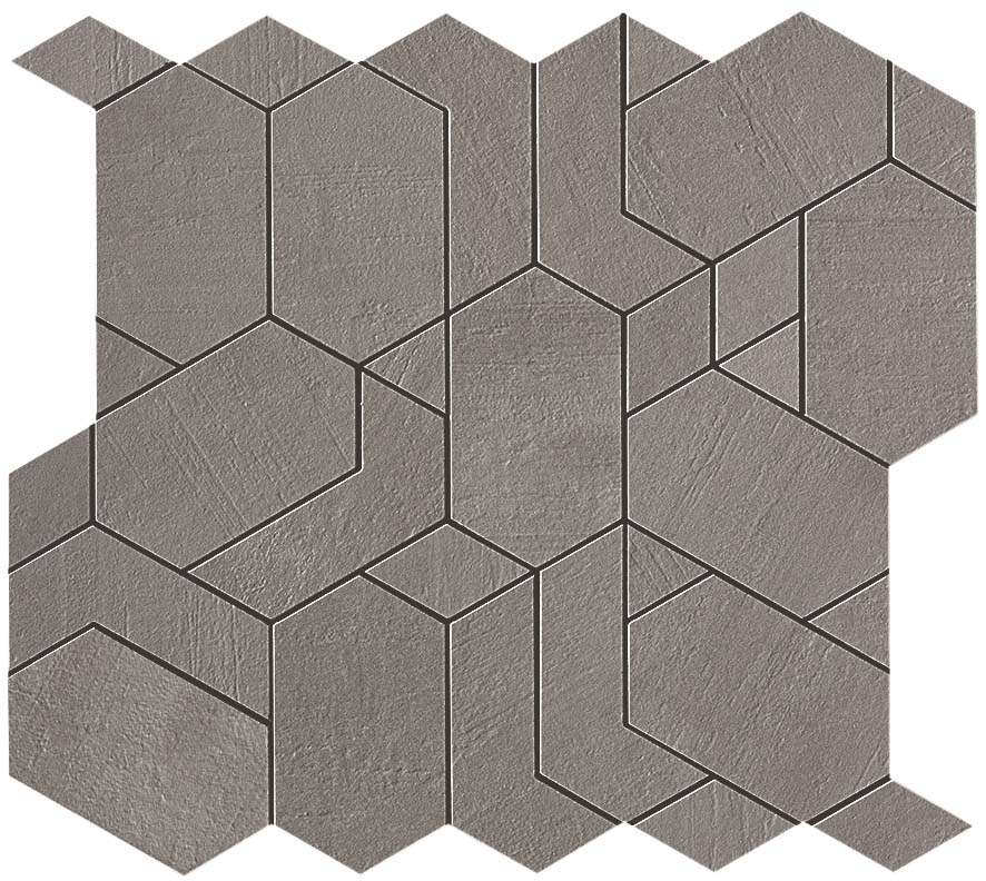 QDI Surfaces Boost Irregular 12" x 24" Porcelain Mosaic