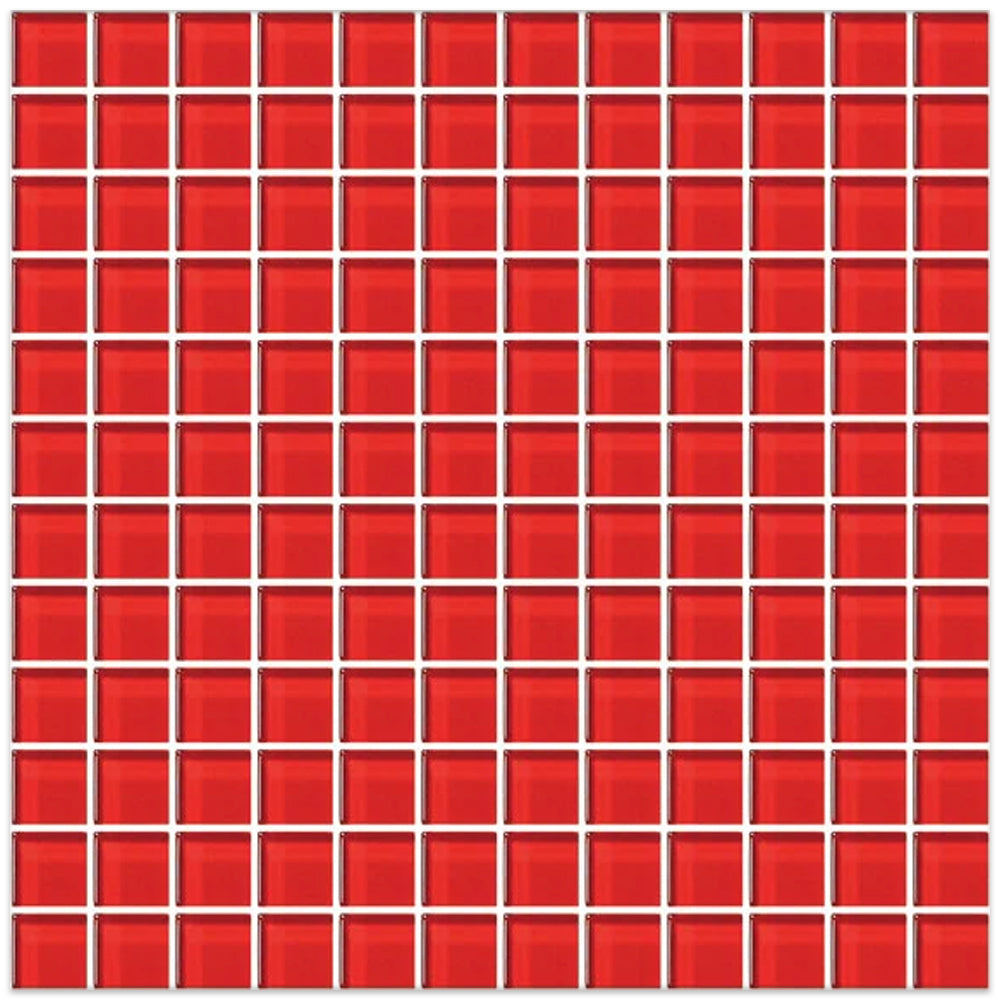 American Olean Color Appeal 1 x 1 Straight Joint 12" x 12" Glass Mosaic