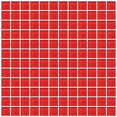 American Olean Color Appeal 1 x 1 Straight Joint 12" x 12" Glass Mosaic