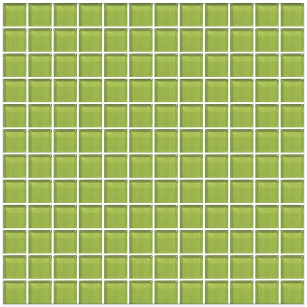 American Olean Color Appeal 1 x 1 Straight Joint 12" x 12" Glass Mosaic