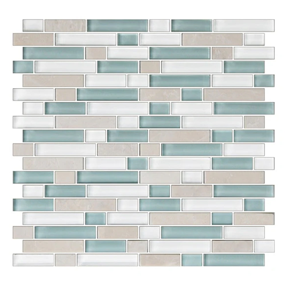 American Olean Color Appeal 0.63" Random 12" x 13" Glass Mosaic