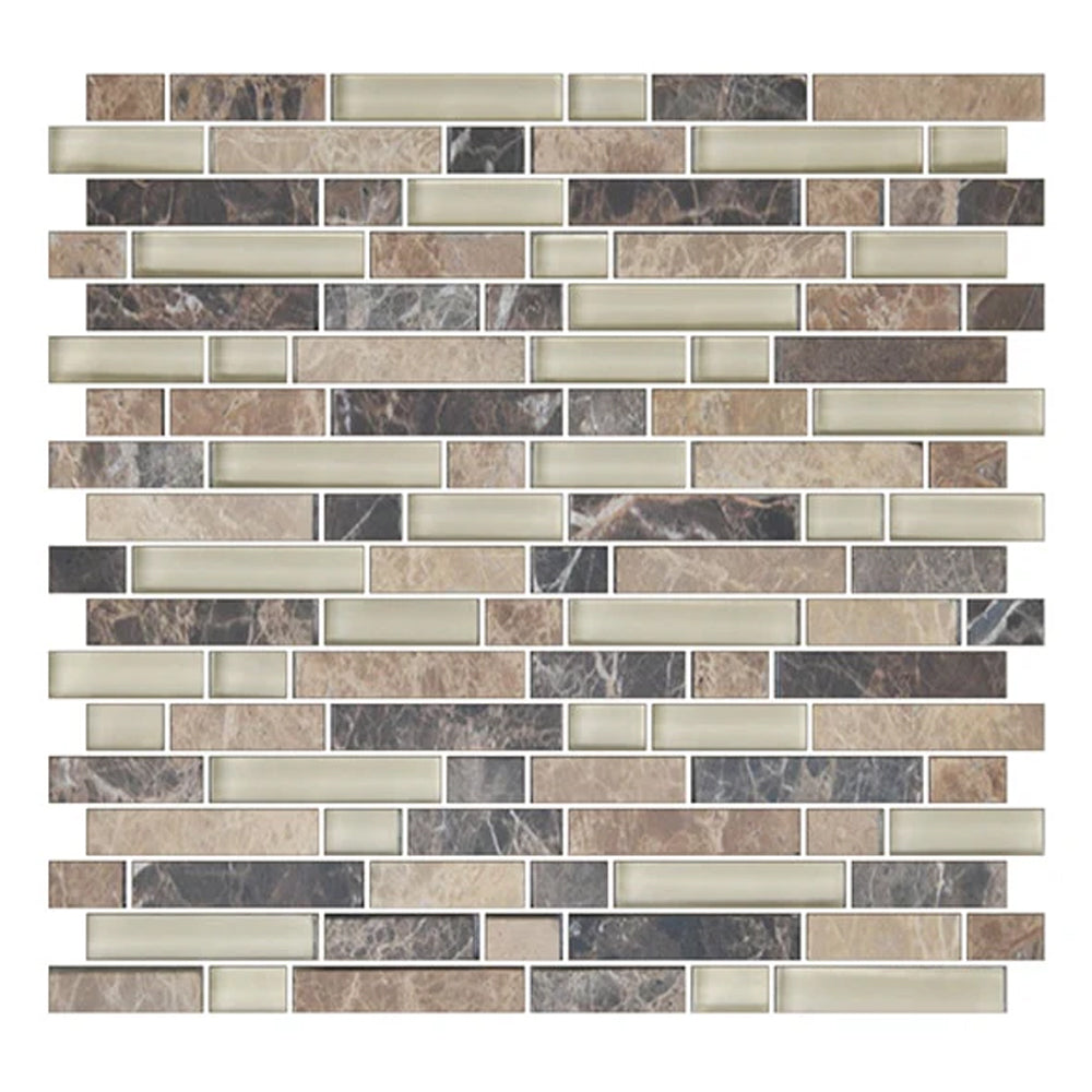 American Olean Color Appeal 0.63" Random 12" x 13" Glass Mosaic