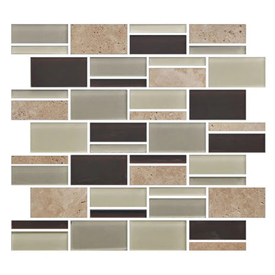 American Olean Color Appeal 3" Random 12" x 13" Glass Mosaic