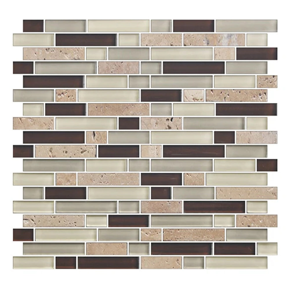 American Olean Color Appeal 0.63" Random 12" x 13" Glass Mosaic