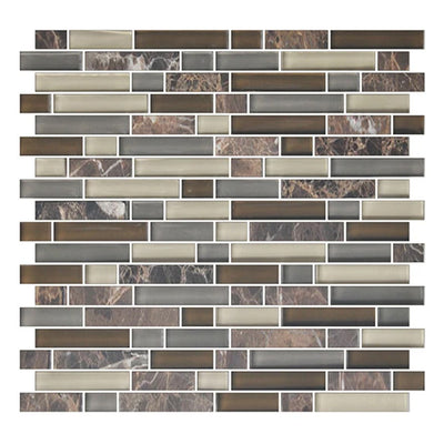 American Olean Color Appeal 0.63" Random 12" x 13" Glass Mosaic