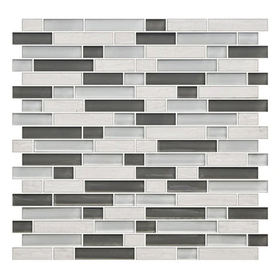 American Olean Color Appeal 0.63" Random 12" x 13" Glass Mosaic