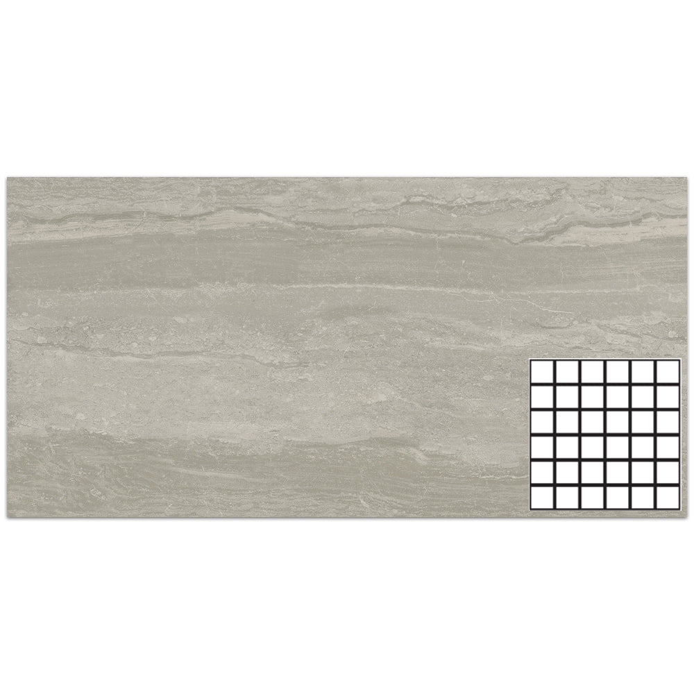 Tesoro Mescla 2 x 2 11.75" x 11.75" Porcelain Mosaic