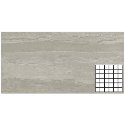 Tesoro Mescla 2 x 2 11.75" x 11.75" Porcelain Mosaic