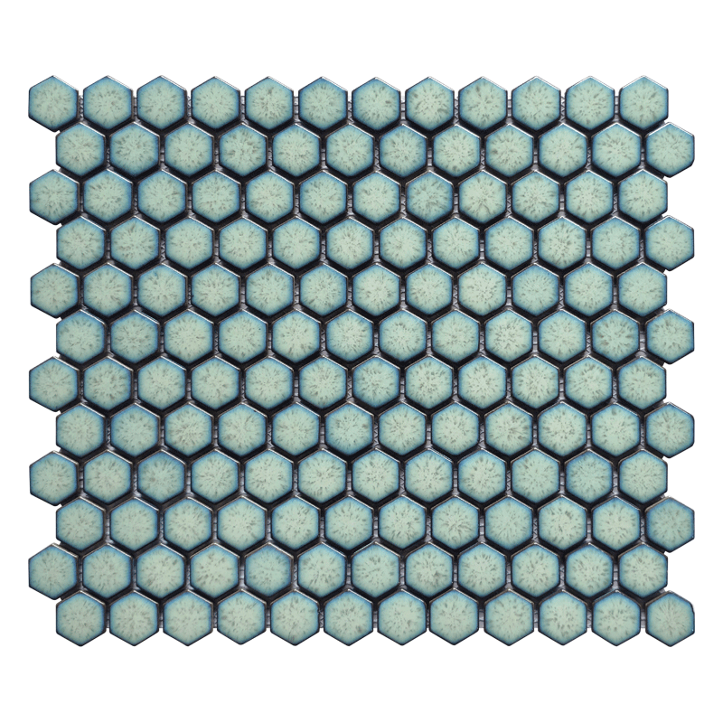 Maniscalco Chameleon 1" Hexagon 10.25" x 11.75" Porcelain Mosaic