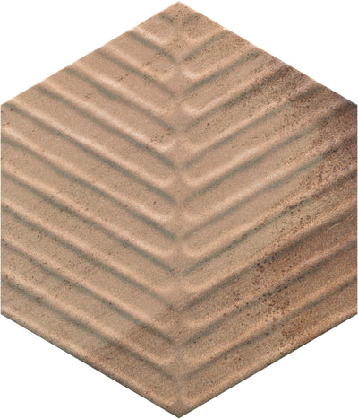 Crossville Cotto Moderno Chevron Hex 8" x 8" Porcelain Tile