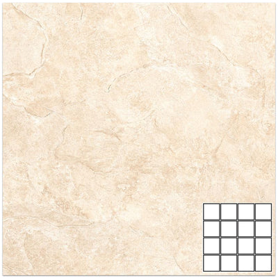 Tesoro Fratto 3 x 3 12" x 12" Porcelain Mosaic