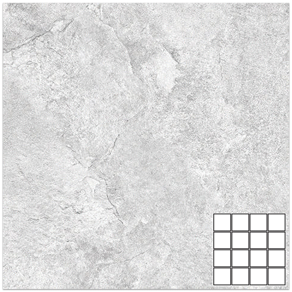 Tesoro Fratto 3 x 3 12" x 12" Porcelain Mosaic