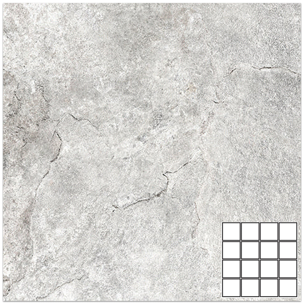 Tesoro Fratto 3 x 3 12" x 12" Porcelain Mosaic