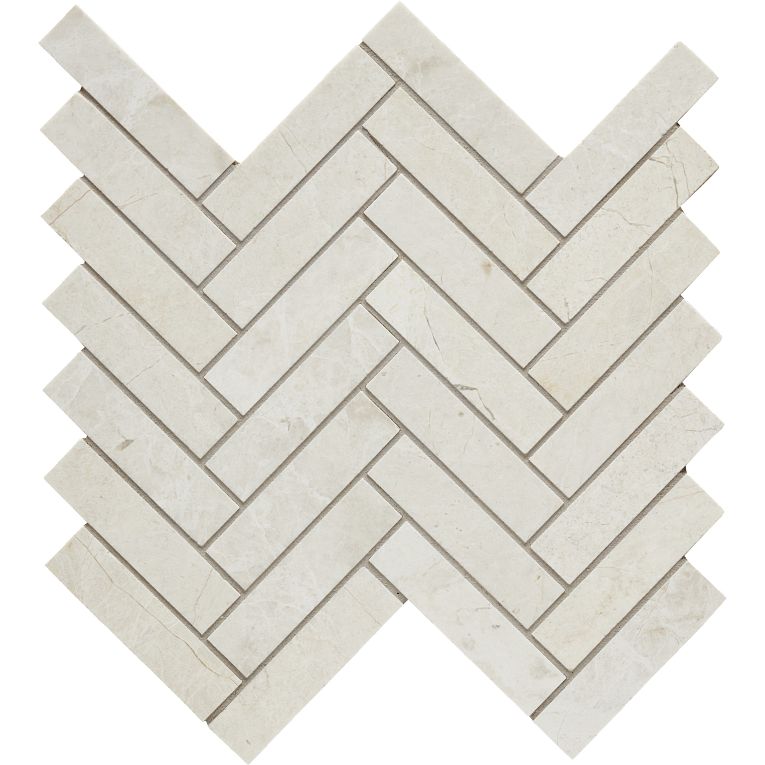 Arizona Tile Marble 1" x 4" Herringbone 11.1" x 11.1" Marble Mosaic