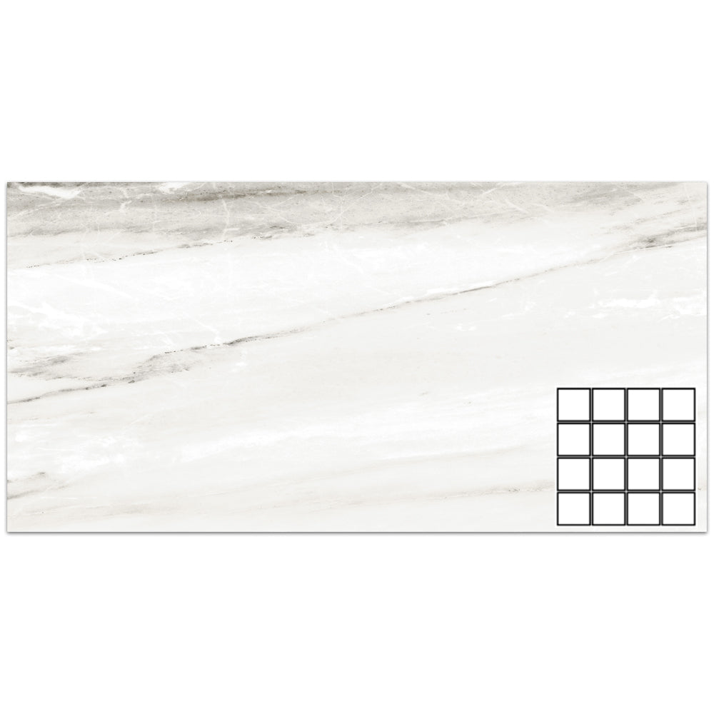 Tesoro Turin 3 x 3 12" x 12" Porcelain Mosaic