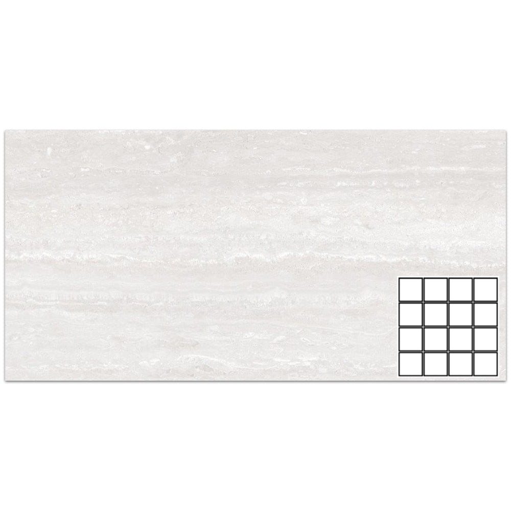 Tesoro Turin 3 x 3 12" x 12" Porcelain Mosaic