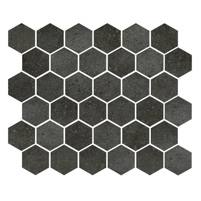 CommodiTile Anchor Hexagon 2" 10.63" x 12.68" Porcelain Mosaic