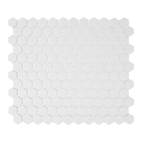 Lungarno Carrollton 1" Hexagon 10" x 12" Porcelain Mosaic