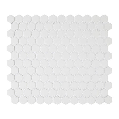 Lungarno Carrollton 1" Hexagon 10" x 12" Porcelain Mosaic