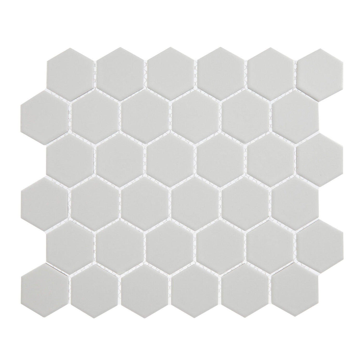 CommodiTile Carrollton Hexagon 2" 10.91" x 12.68" Porcelain Mosaic