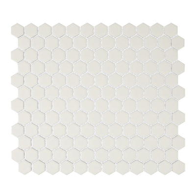 Lungarno Carrollton 1" Hexagon 10" x 12" Porcelain Mosaic