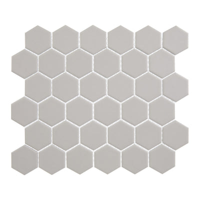 Lungarno Carrollton 2" Hexagon 11" x 13" Porcelain Mosaic