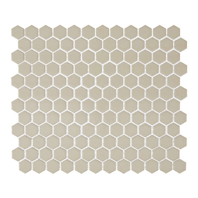 Lungarno Carrollton 1" Hexagon 10" x 12" Porcelain Mosaic