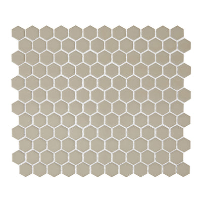 Lungarno Carrollton 1" Hexagon 10" x 12" Porcelain Mosaic