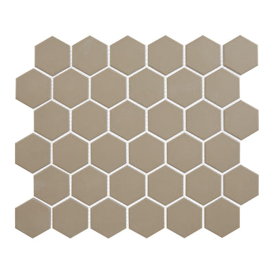 Lungarno Carrollton 2" Hexagon 11" x 13" Porcelain Mosaic