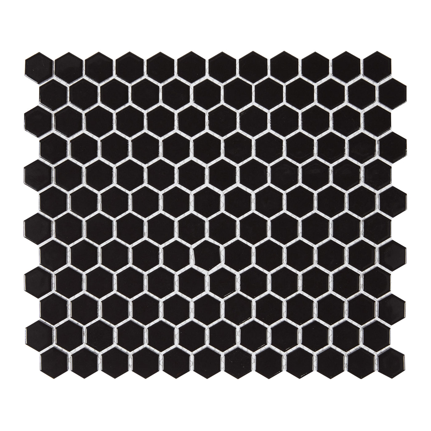 CommodiTile Carrollton Hexagon 1" 10.04" x 11.54" Porcelain Mosaic