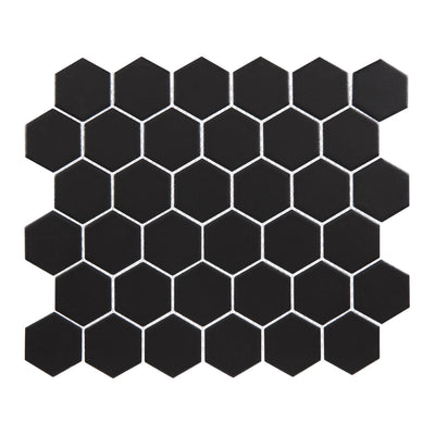 Lungarno Carrollton 2" Hexagon 11" x 13" Porcelain Mosaic