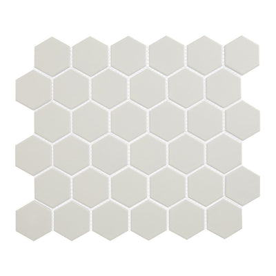 Lungarno Carrollton 2" Hexagon 11" x 13" Porcelain Mosaic