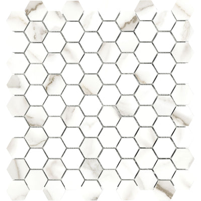 Tesoro Mayfair 1.25" Hexagon 11.5" x 12" Porcelain Mosaic