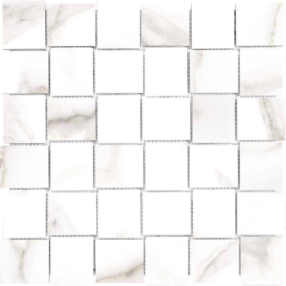 Tesoro Mayfair 2 x 2 Basketweave 12" x 12" Porcelain Mosaic