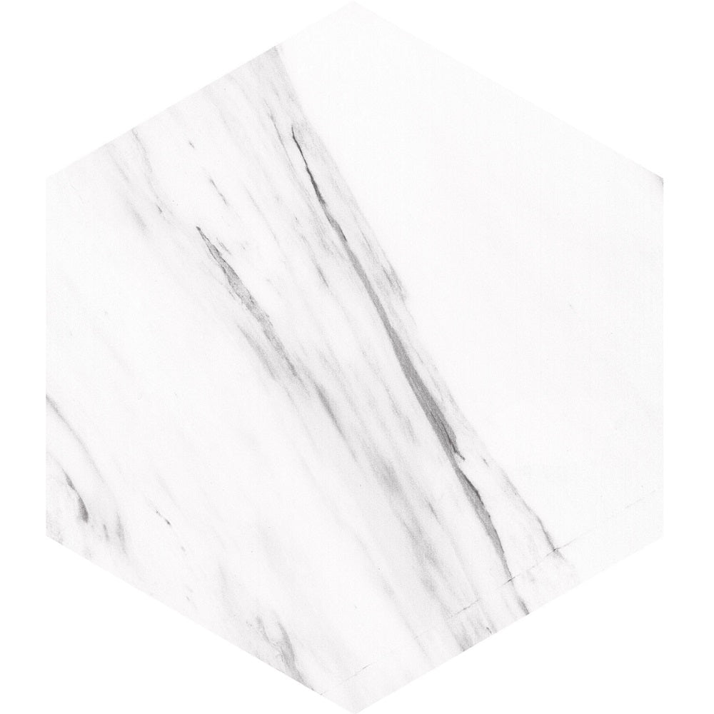 Tesoro Carrara Hex 8.5" x 9.75" Porcelain Tile