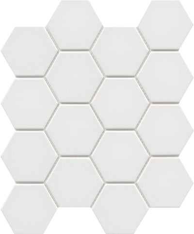 Emser Catch 3" Hexagon 10" x 12" Ceramic Mosaic