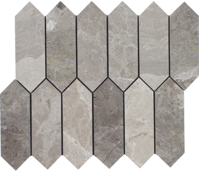 Tesoro Marble Picket 10" x 12" Marble Mosaic