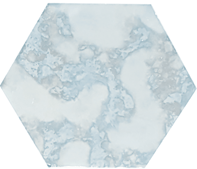 Tesoro Classic Mirror Hexagon 5" x 5.88" Glass Tile