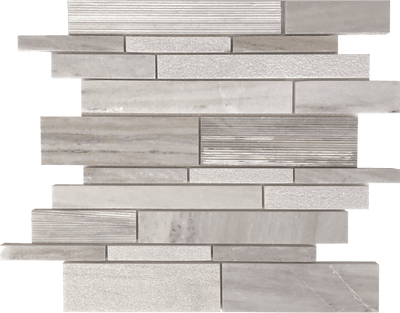 Tesoro Contempo Random Linear 12" x 12" Natural Stone Mosaic