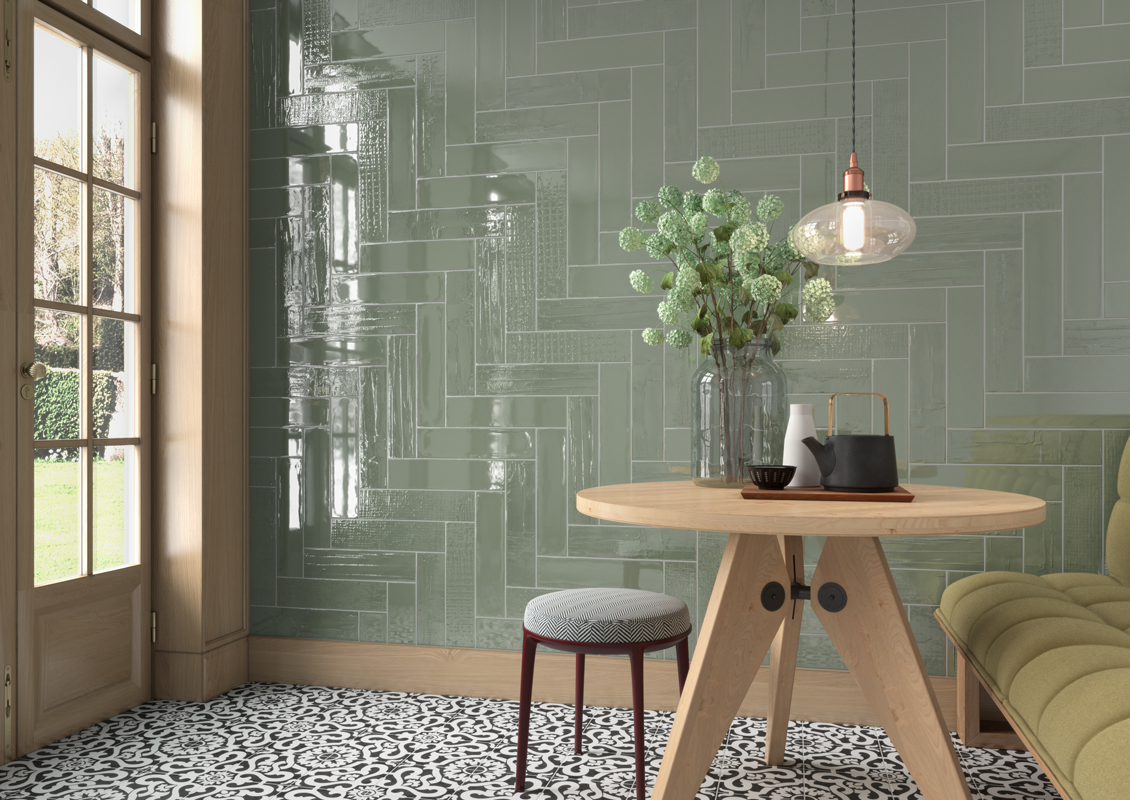 QDI Surfaces Cosmopolitan Deco 4" x 16" Ceramic Tile