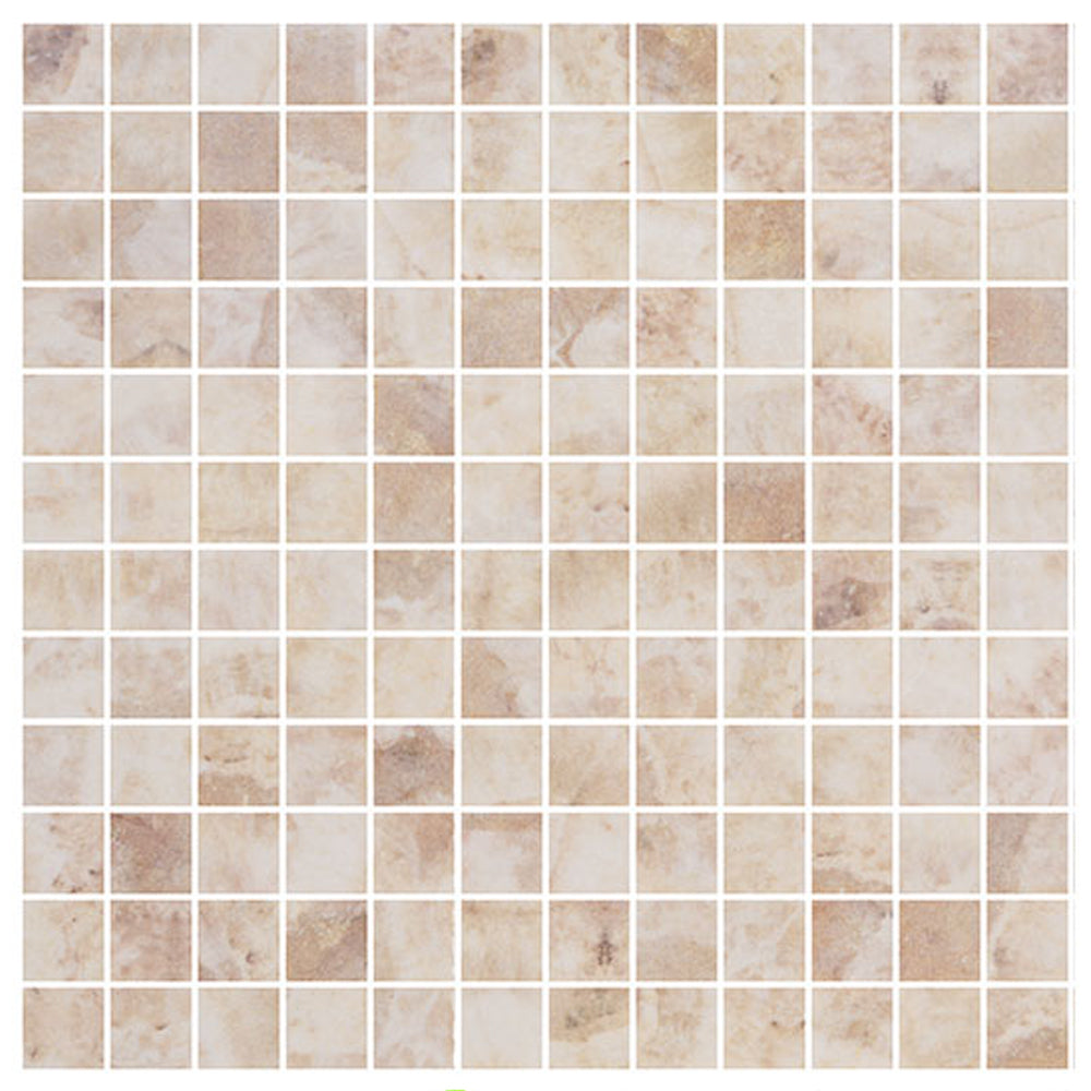 Del Spa 1" x 1" 12.25" x 12.25" Recycled Glass Mosaic