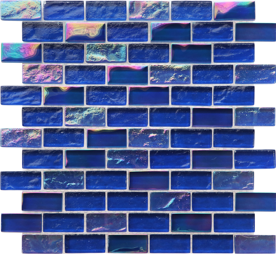 QDI Surfaces Deep 1 x 2 12" x 12" Glass Mosaic