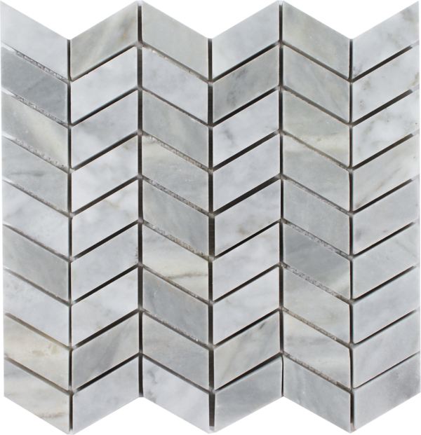 Tesoro Marble Chevron 10.25" x 11" Marble Mosaic