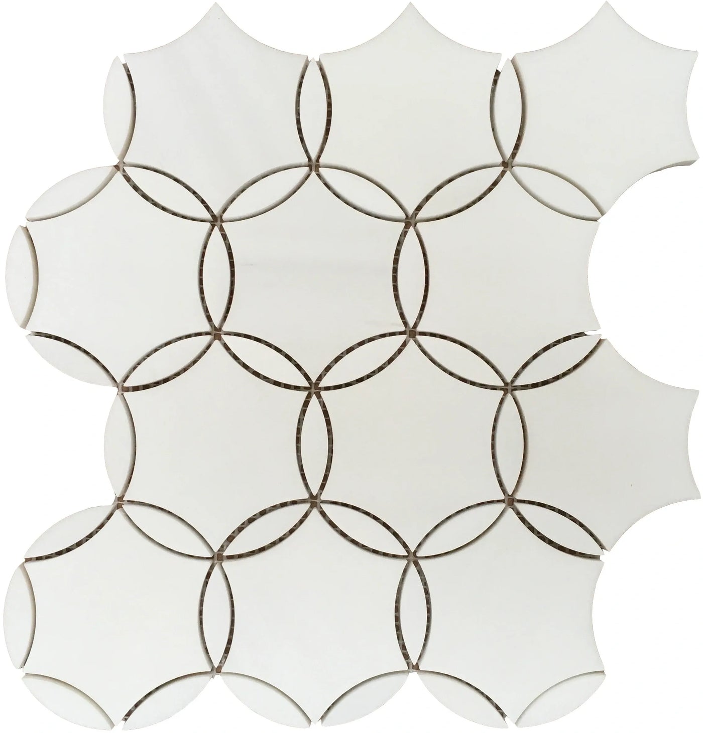 Aspire Stone Marble Louvre 12" x 12" Marble Mosaic